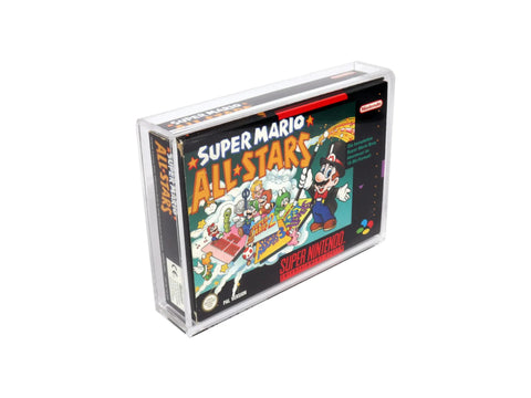 Super Nintendo / Nintendo 64 OVP Display Cases Acryl
